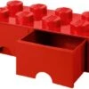 Room Copenhagen LEGO® Aufbewahrungsbox Storage Brick 8er Rot Mit Schublade, 50 X 25 X 18 Cm -Mytoys Home Store 7000074 01