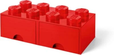 Room Copenhagen LEGO® Aufbewahrungsbox Storage Brick 8er Rot Mit Schublade, 50 X 25 X 18 Cm 4 Room Copenhagen LEGO® Aufbewahrungsbox Storage Brick 8er Rot Mit Schublade, 50 X 25 X 18 Cm – Bild 2