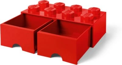 Room Copenhagen LEGO® Aufbewahrungsbox Storage Brick 8er Rot Mit Schublade, 50 X 25 X 18 Cm 5 Room Copenhagen LEGO® Aufbewahrungsbox Storage Brick 8er Rot Mit Schublade, 50 X 25 X 18 Cm – Bild 3
