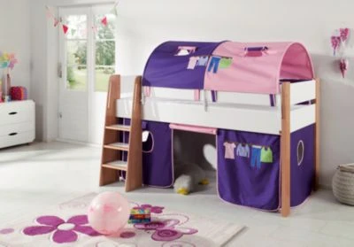 Relita 2er Tunnel Für Hoch-und Etagenbetten, Kleider, Rosa/violett, 150 Cm 3 Relita 2er Tunnel Für Hoch-und Etagenbetten, Kleider, Rosa/violett, 150 Cm