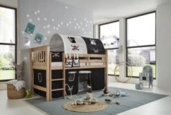 Relita 2er Tunnel Für Hoch-und Etagenbetten, Pirat, Schwarz/weiß, 150 Cm -Mytoys Home Store 7133482 05