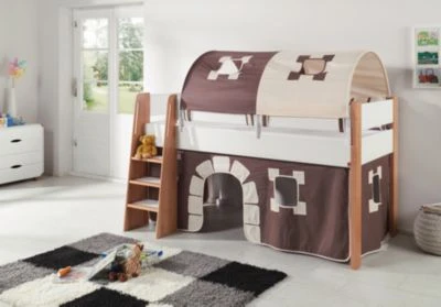 Relita 2er Tunnel Für Hoch-und Etagenbetten, Burg, Braun/weiß, 150 Cm 3 Relita 2er Tunnel Für Hoch-und Etagenbetten, Burg, Braun/weiß, 150 Cm