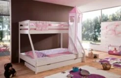 Relita Turmset Groß Für Spielbetten, Herz, Rosa/weiß