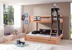 Relita Turmset Groß Für Spielbetten, Pirat, Schwarz/weiß