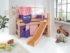 Relita Zeltstoffset Für Spielbett LEO, Kleider, Rosa/violett