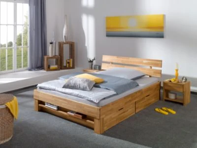 Relita Bettregal JULIA Für 140 Cm Breite Betten, Eiche Massiv, Geölt 3 Relita Bettregal JULIA Für 140 Cm Breite Betten, Eiche Massiv, Geölt