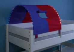 Relita Tunnel Inkl. LED-Beleuchtung Zu Hoch- & Etagenbetten, Blau/rot, 75 Cm