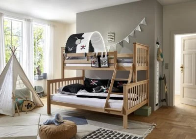 Relita Tunnel Inkl. LED-Beleuchtung Zu Hoch- & Etagenbetten, Pirat, Schwarz/weiß, 75 Cm 4 Relita Tunnel Inkl. LED-Beleuchtung Zu Hoch- & Etagenbetten, Pirat, Schwarz/weiß, 75 Cm – Bild 2