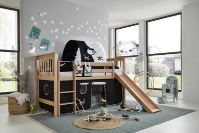 Relita Tunnel Inkl. LED-Beleuchtung Zu Hoch- & Etagenbetten, Pirat, Schwarz/weiß, 75 Cm 6 Relita Tunnel Inkl. LED-Beleuchtung Zu Hoch- & Etagenbetten, Pirat, Schwarz/weiß, 75 Cm – Bild 4