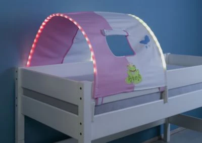 Relita Tunnel Inkl. LED-Beleuchtung Zu Hoch- & Etagenbetten, Prinzessin, Rosa/weiß, 75 Cm 3 Relita Tunnel Inkl. LED-Beleuchtung Zu Hoch- & Etagenbetten, Prinzessin, Rosa/weiß, 75 Cm
