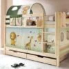 TICAA Etagenbett "Marcel" Kiefer Natur Motiv