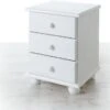 TICAA Nachtkommode Ivo Kiefer Mit 3 Schubladen Weiß -Mytoys Home Store 7195257 01