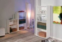 Inter Link Bücherregal Arco, 4 Fächer, Weiß Lackiert -Mytoys Home Store 7519981 06