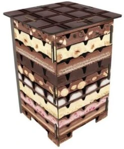 WERKHAUS® Photo-Hocker Schokolade