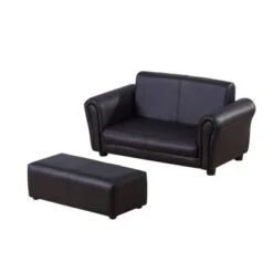 HOMCOM Kindersofa Mit Hocker